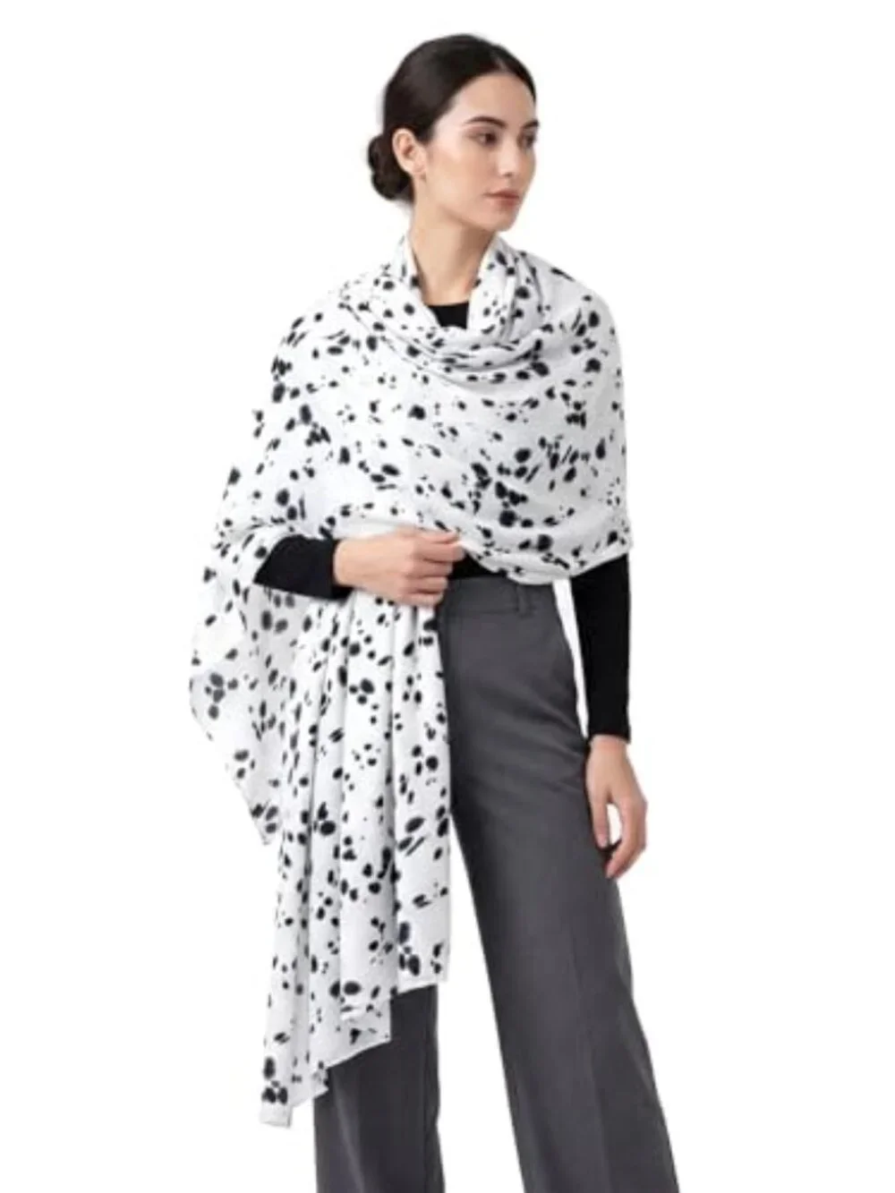 Silk Like Long Shawl Scarf Wrap for Women Evening Dresses Summer Sun Protection